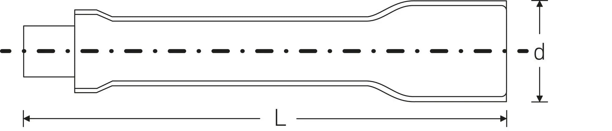 Stahlwille 3/8 in Square Drive VDE Extension, Size 10 - ST 12420003 Stahlwille