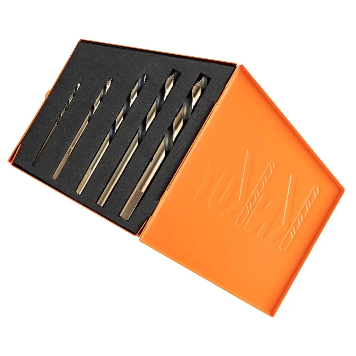 KnKut Set of 5 Step Point Mechanics Length Left Hand Drill Bit - 5KK10-LH KnKut