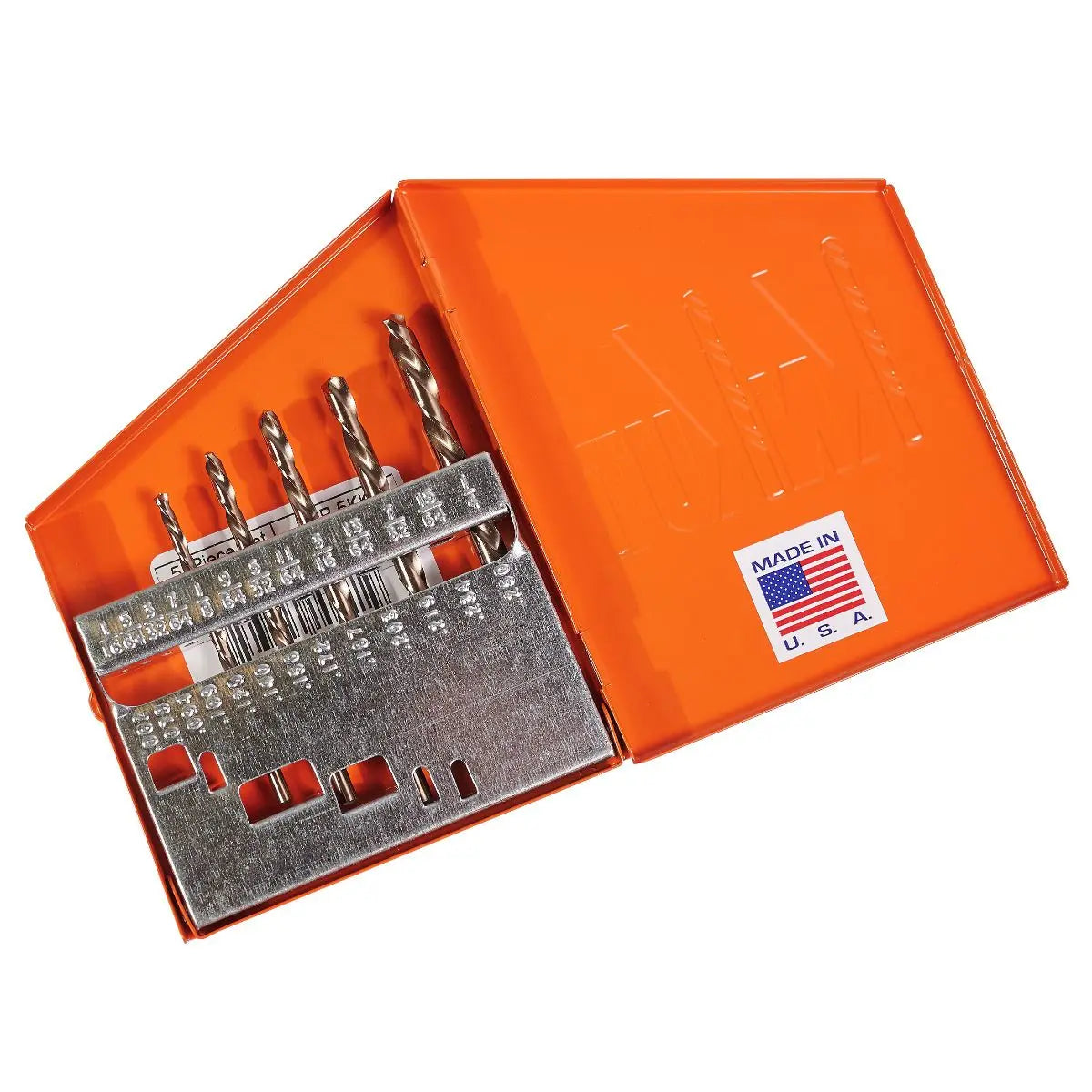 KnKut Set of 5 Fractional Jobber Length Left Hand Drill Bit - 5KK6 KnKut