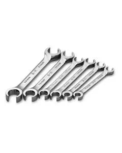SK Tools Set of 6 6-Point Chrome Metric Flare Nut Wrench - SK 376 SK Tools