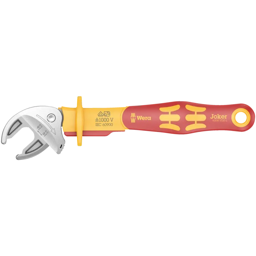 Wera 6004 Joker L VDE Insulated Self-Setting Spanner - WE 05020153001 