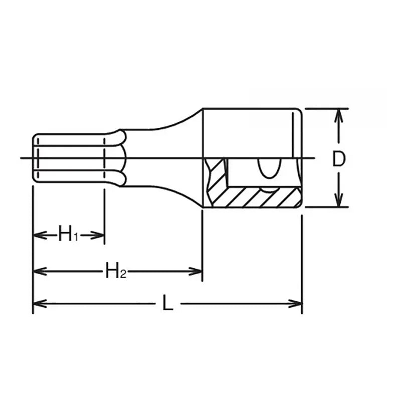 Ko-ken Tools 3/4 Sq. Dr. Bit Socket 36mm Hex Length 75mm Ko-ken Tools