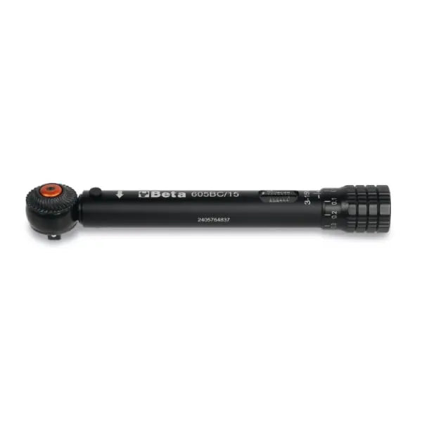Beta Tools (Article# 605BC/15) Aluminum Compact Click-Type Torque Wrench, 15 Nm - BT 006050015 