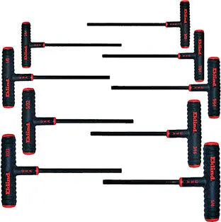 Eklind Set of 9 Power-T Hexagon Key with T-Handle and Pouch - EK 60609 Hexagon Key Set Eklind