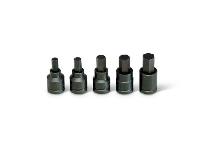 Wright Tool 5 Piece 3/4 in Drive 6-Point Standard SAE Black Oxide Hex Bit Impact Socket Set, 9/16 - 1 in - WT 606 Socket Set Wright Tool