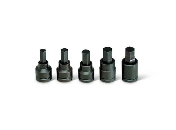 Wright Tool 5 Piece 3/4 in Drive Standard Metric Black Oxide Hex Bit Impact Socket Set, 14 - 24mm - WT 607 Socket Set Wright Tool