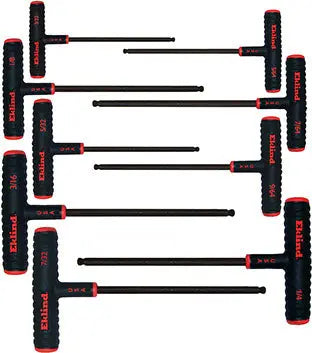 Eklind Set of 9 Power-T Hexagon Key with T-Handle - EK 60809 Hexagon Key Set Eklind