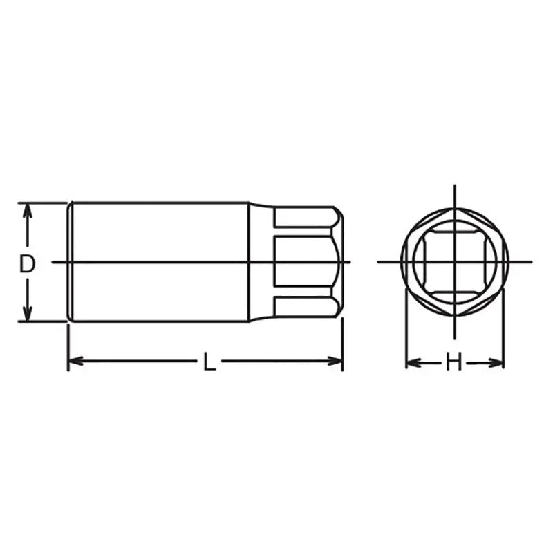 Ko-ken Tools 3/4 Sq. Dr. Stud puller 18mm 36mm Hex Length 100mm Ko-ken Tools