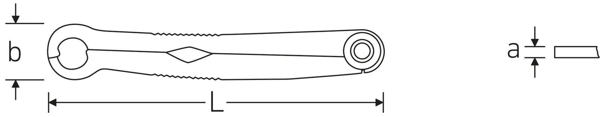 Stahlwille Set of 5 Ratchet Wrench - ST 96411005 Stahlwille