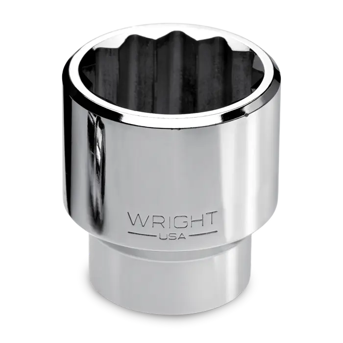 Wright Tool 1 in Drive 12-Point Standard SAE Polished Hand Socket, 3-3/8 in - WT 8198 Socket Wright Tool