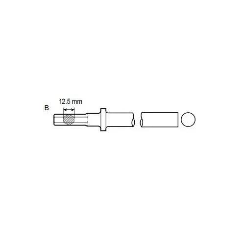 Chicago Pneumatic Blank Chisel, Hexagon Shank 12.5mm, Length 175mm - CP 6150460170 Chicago Pneumatic