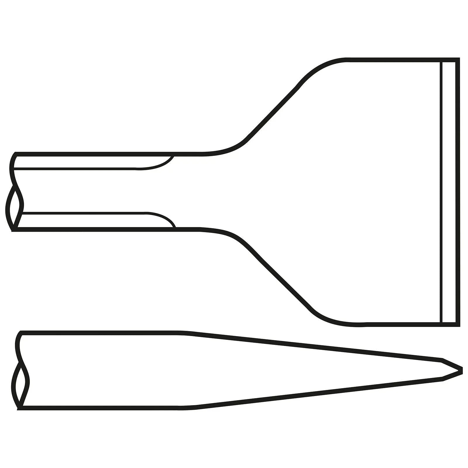 Chicago Pneumatic 1-1/2 in Wide Scaling Chisel, Hexagon Shank 18 in - CP 6158132270 Chicago Pneumatic