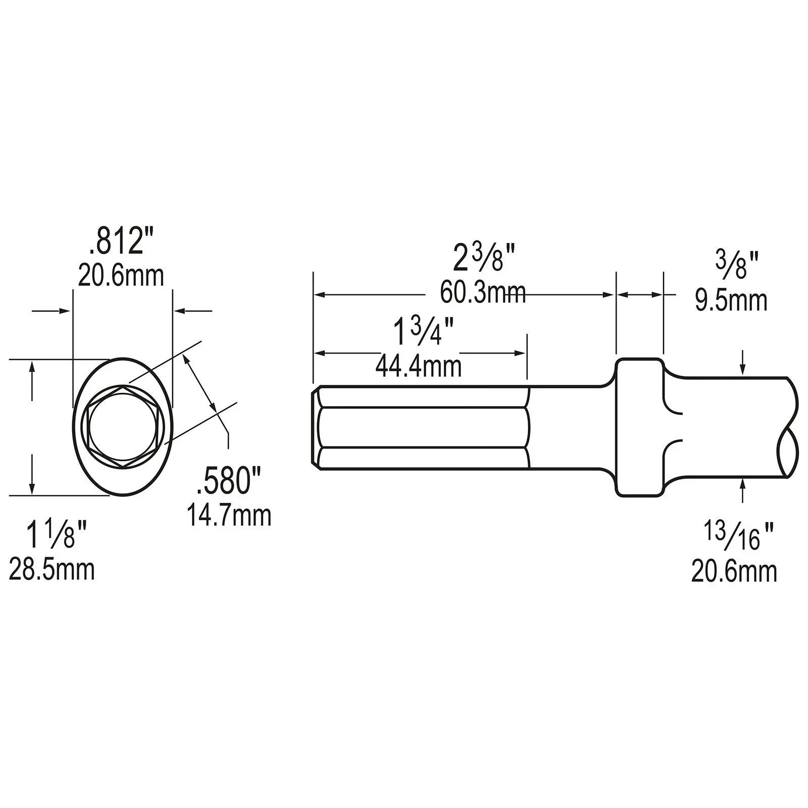 Chicago Pneumatic 1-1/2 in Wide Scaling Chisel, Hexagon Shank 18 in - CP 6158132270 Chicago Pneumatic