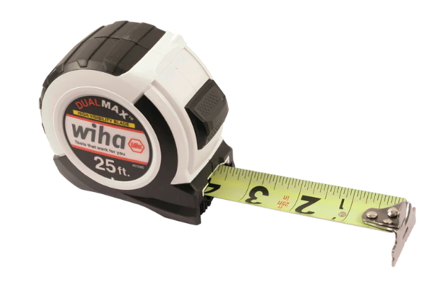 Wiha DualMax Measuring Tape, 25 ft - WI 61680