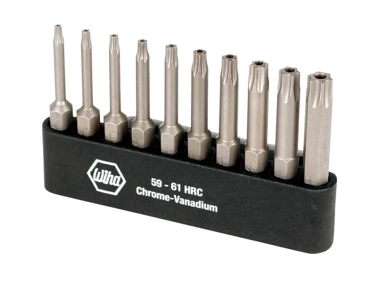 Wiha Set of 10 Security Torx Power Bit with Belt Loop Holder - WI 74987 Wiha
