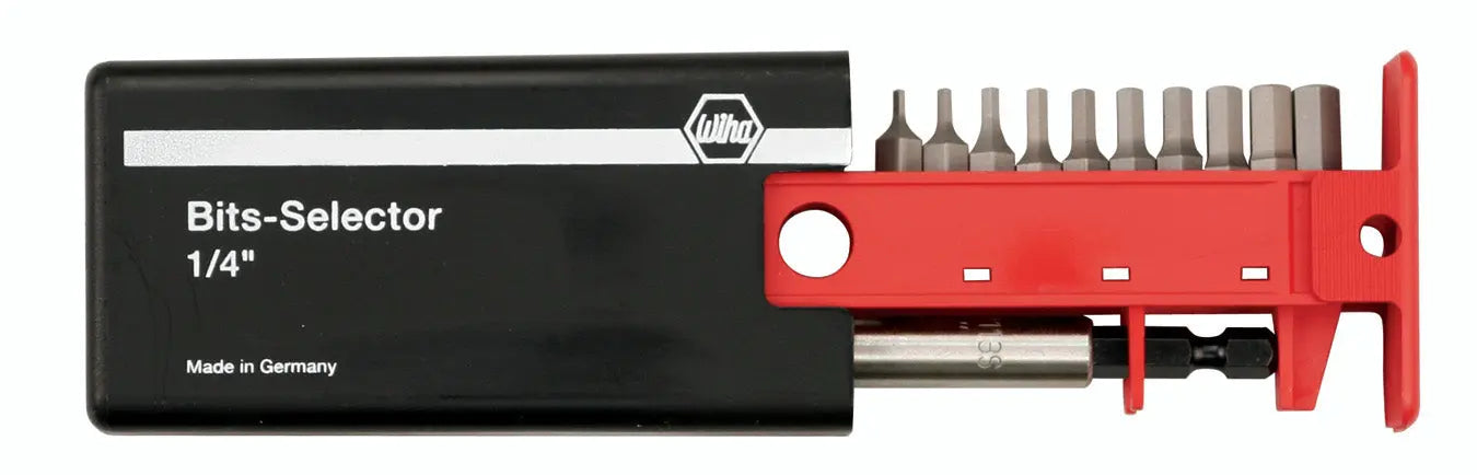 Wiha 79246, Hex Inch Bit Selector Set 1/16-1/4" Wiha
