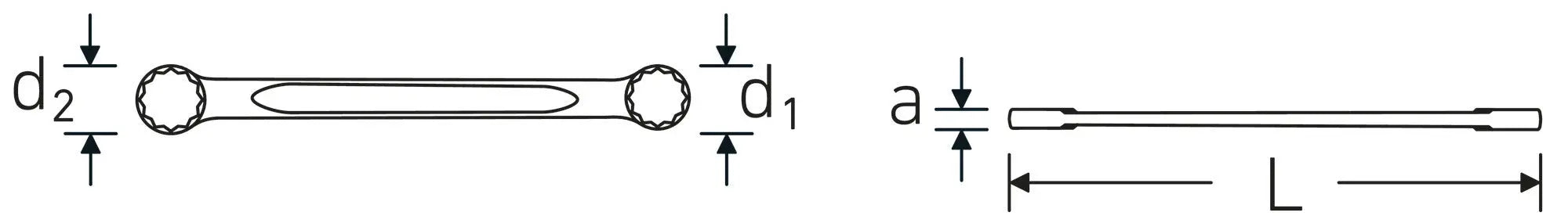 Stahlwille Double Ended Ring Wrench, 235mm, 21 x 24mm - ST 41052124 Stahlwille