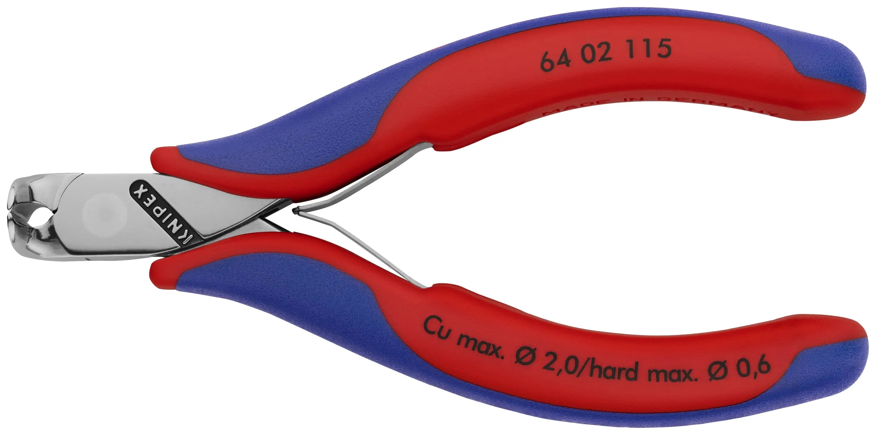 Knipex 64 02 115 KN | Electronics End Cutting Nippers, Multi-Component Knipex