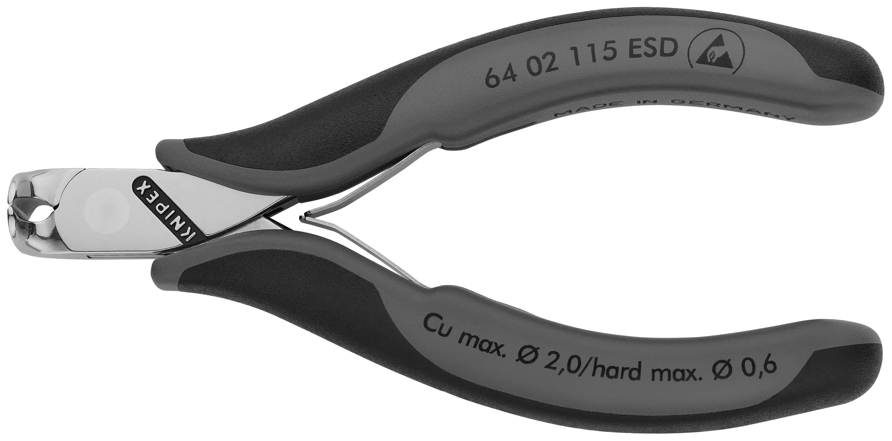 Knipex 64 02 115 ESD KN | Electronics End Cutting Nippers, ESD Knipex