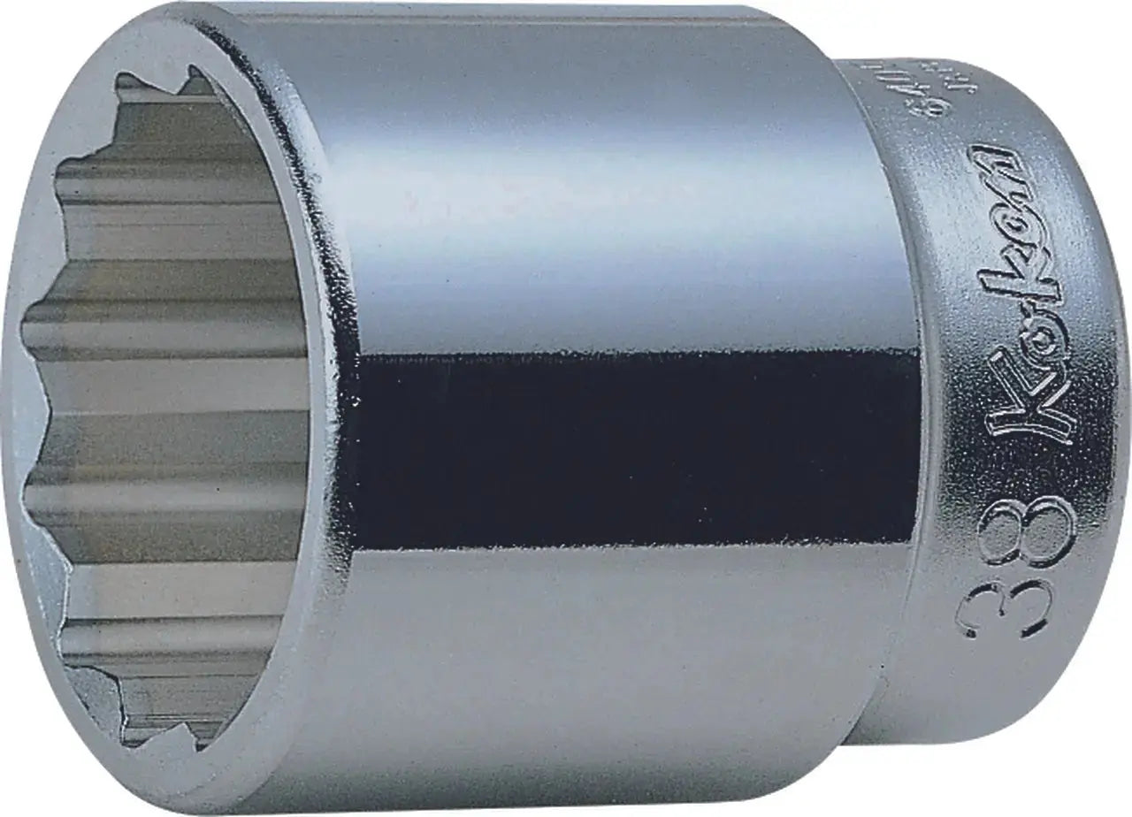 Ko-ken Tools 3/4 in Square Drive 12-Point Socket, 53mm - 6405M-53