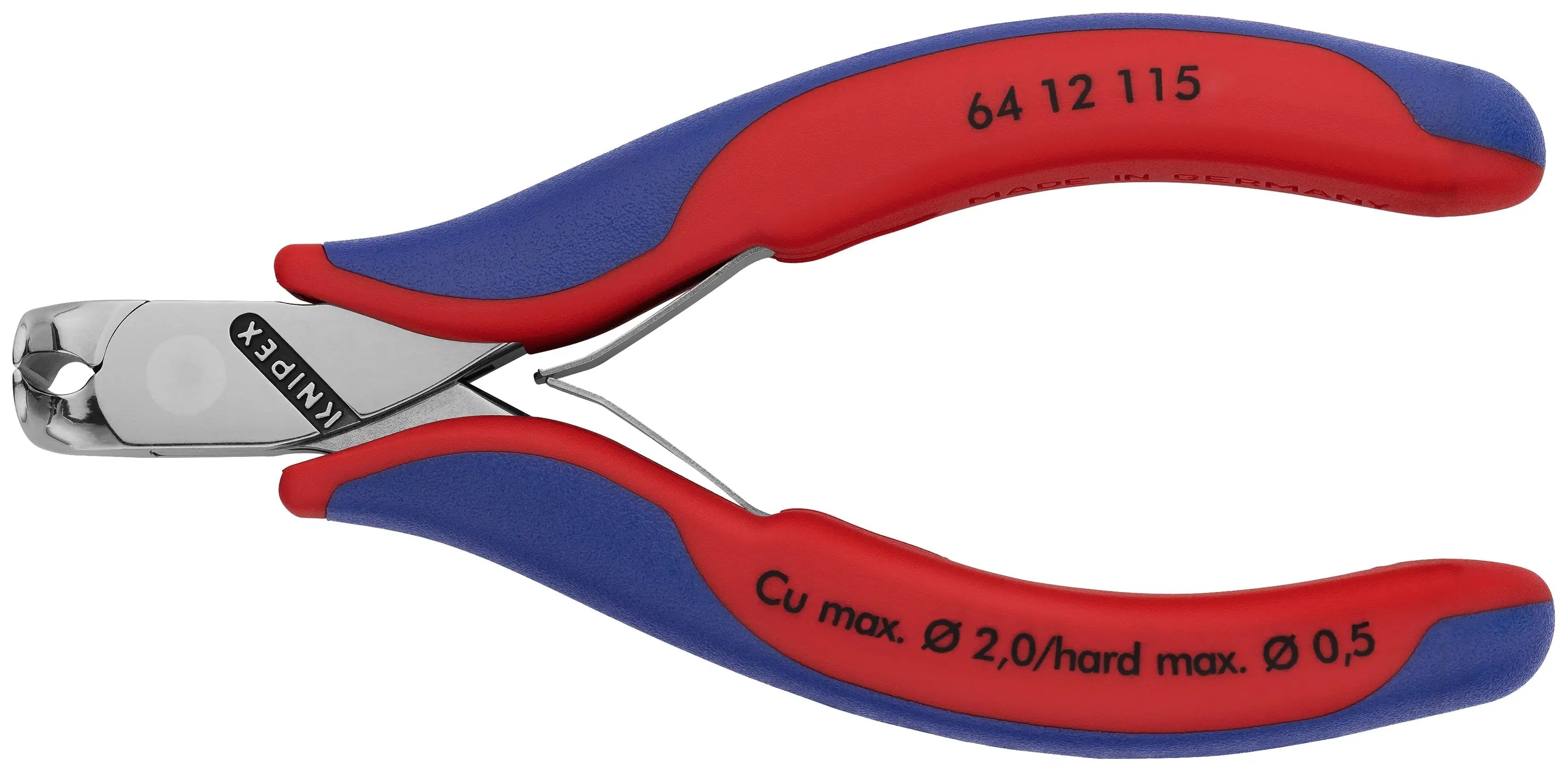 Knipex 64 12 115 KN | Electronics End Cutting Nippers, Multi-Component Knipex