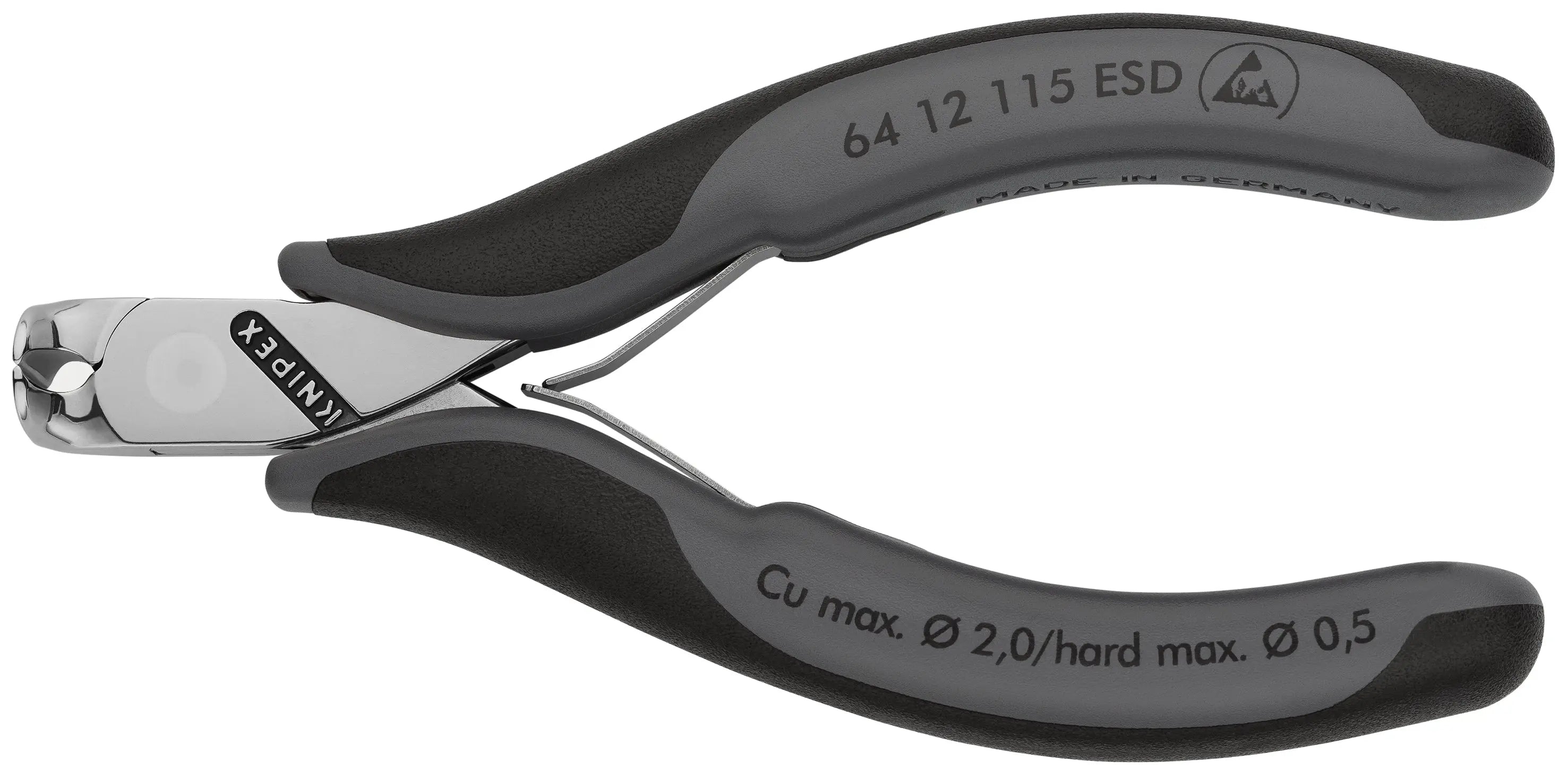Knipex 64 12 115 ESD KN | Electronics End Cutting Nippers, ESD Knipex