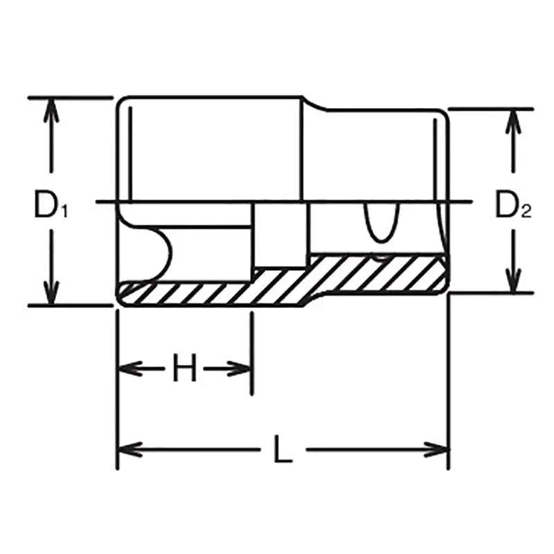Ko-ken Tools 3/4 Sq. Dr. TORXÂ® E30 Socket - Length 60mm Ko-ken Tools