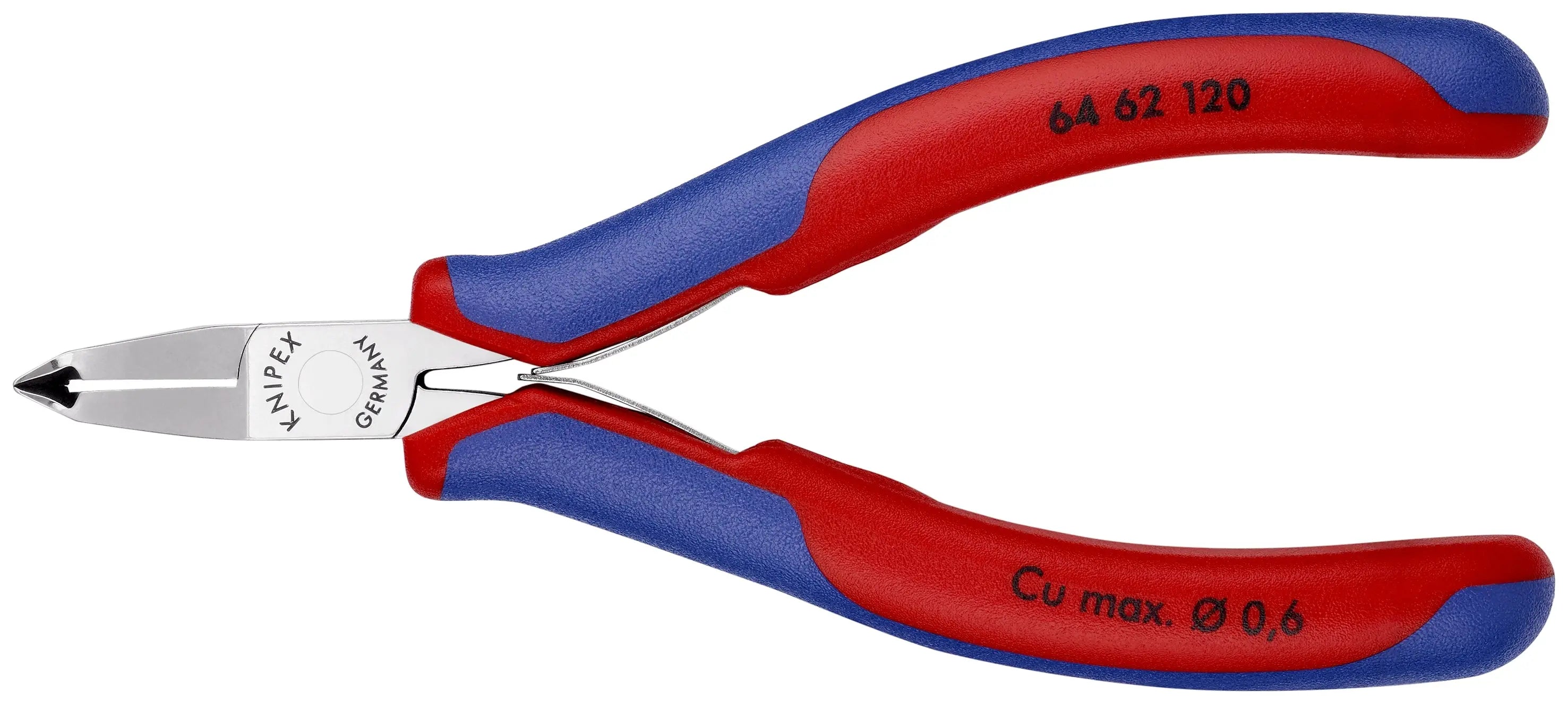 Knipex 64 62 120 KN | Electronics End Cutting Nippers, Multi-Component Knipex