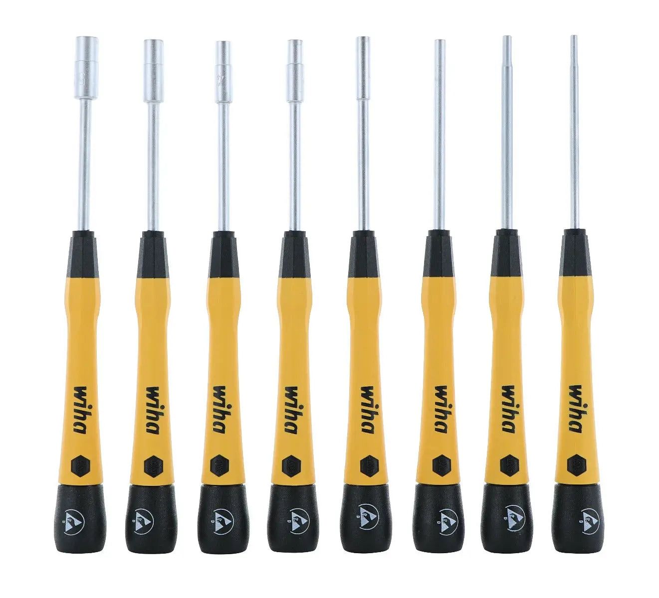 Wiha 27789, 8 PC ESD Pico NutDriver Set Metric Wiha