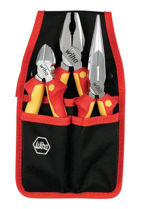 Wiha 32873, Insulated Pliers/Cutters 3 Pc. Set Wiha