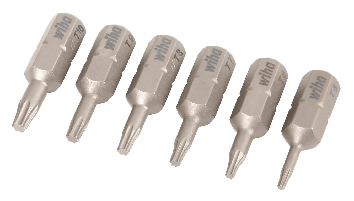 Wiha 71570, TORX® Insert Bit T5 - T10 (6 Pc.) Wiha