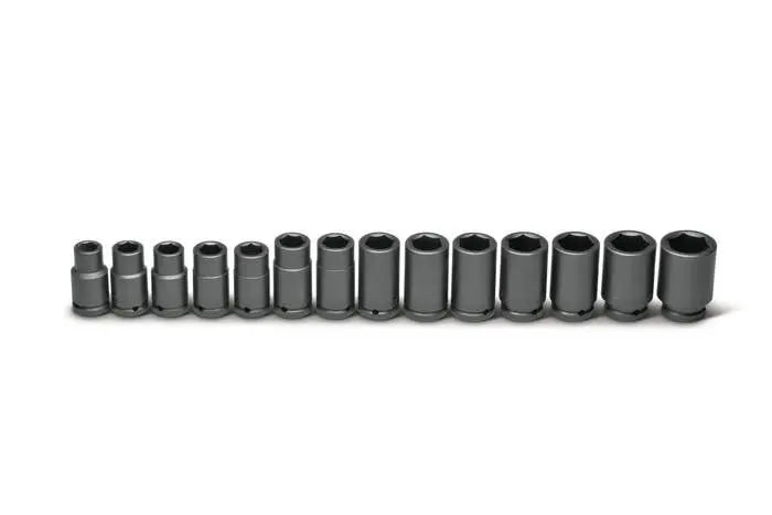Wright Tool 14 Piece 3/4 in Drive 6-Point Standard Metric Impact Socket Set, 19 - 41mm - WT 660 Socket Set Wright Tool