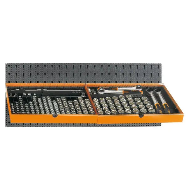 Beta Tools (Article# 6600 M/125) Set of 133 Assortment Tools with Hooks without Panel - BT 066000125 