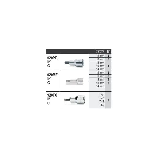 Beta Tools (Article# 6600 M/126) Set of 58 Assortment Tools with Hooks without Panel - BT 066000126 