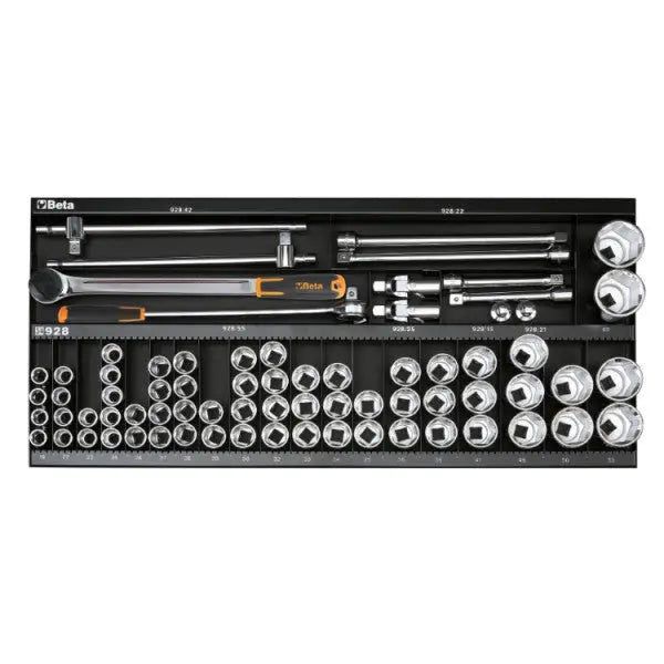 Beta Tools (Article# 6600 M/131) Set of 92 Assortment Tools with Hooks without Panel - BT 066000131 