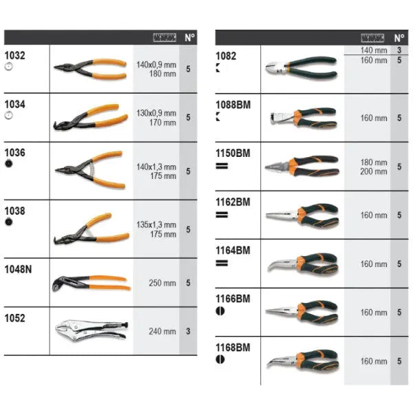 Beta Tools (Article# 6600 M/242) Set of 91 Assortment Tools with Hooks without Panel - BT 066000242 