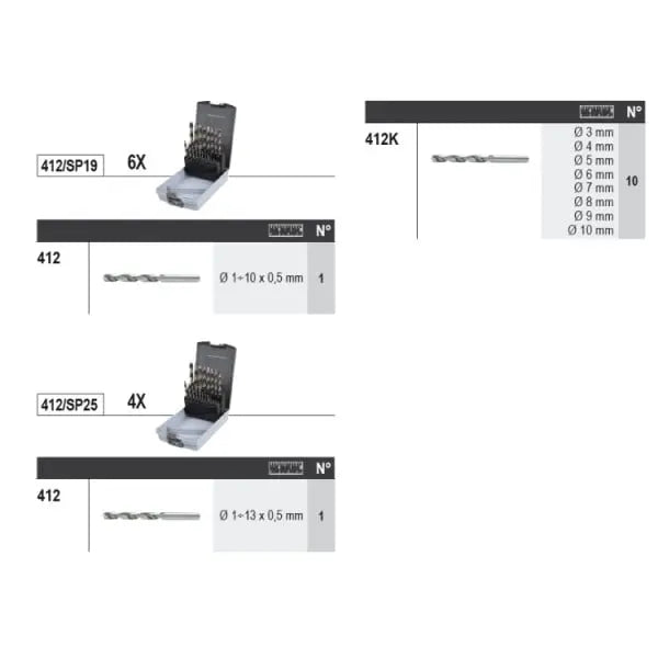 Beta Tools (Article# 6600 M/566) Set of 324 Assortment Tools with Hooks without Panel - BT 066000566 