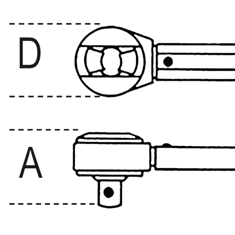 Beta Tools Click-Type Torque Wrench for Right-Hand Tightening - BT 006660720 