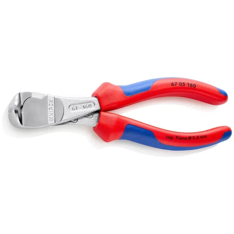 Knipex High Leverage End Cutting Nipper, 6-1/4 in - KN 67 05 160 Knipex