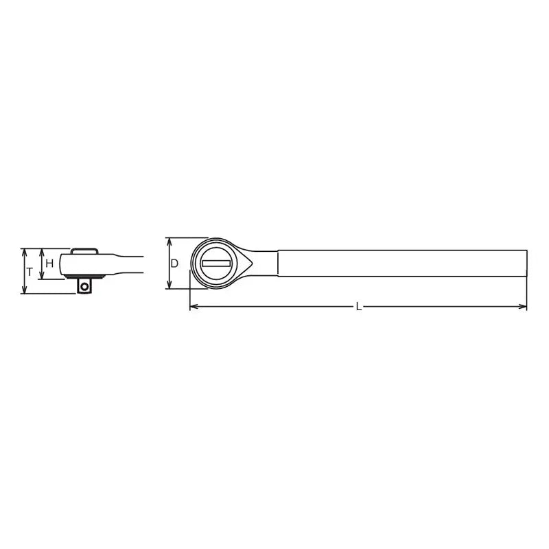 Ko-ken Tools 3/4 Sq. Dr. Ratchet Head Length 100mm Ko-ken Tools
