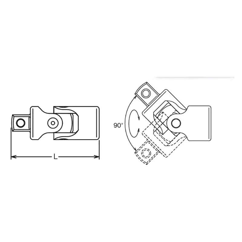 Ko-ken Tools 3/4 Sq. Dr. Universal Joint Length 105mm Ko-ken Tools