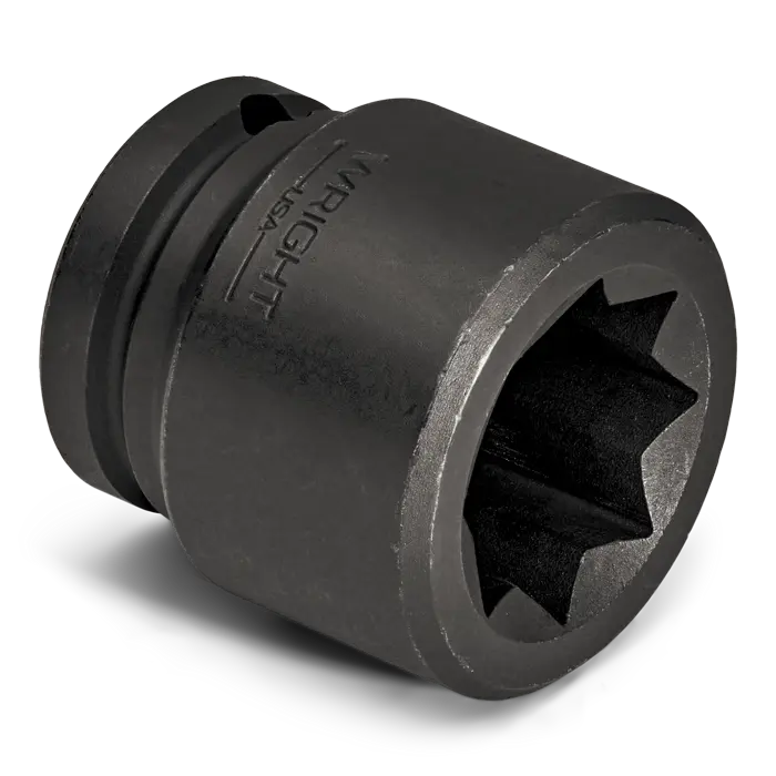 Wright Tool 1 in Drive 8-Point Standard SAE Black Oxide Double Square Railroad Impact Socket, 1-13/16 in - WT 8815 Socket Wright Tool