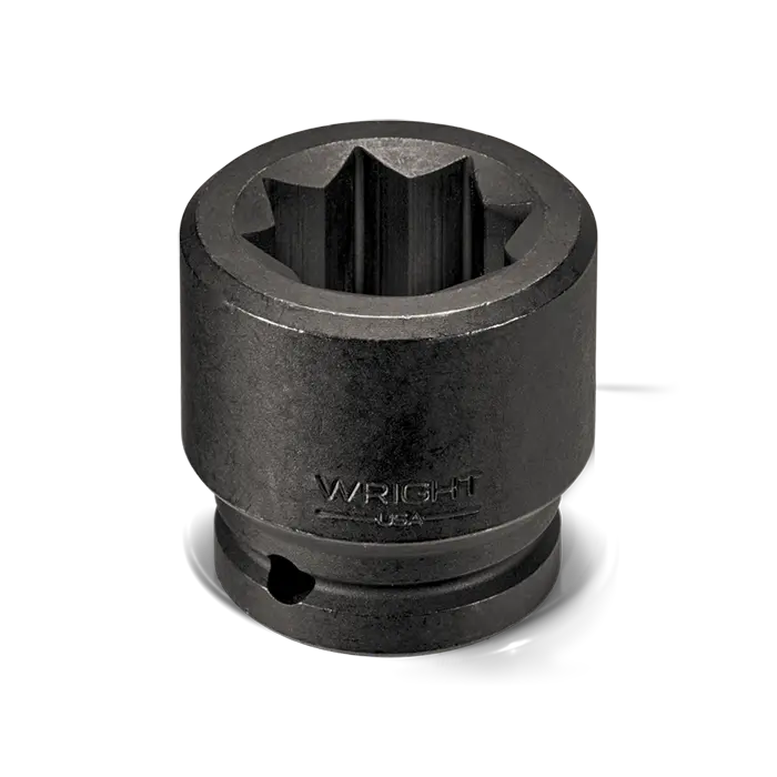 Wright Tool 3/4 in Drive 8-Point Double Square Standard SAE Black Oxide (Railroad) Impact Socket, 7/8 in - WT 6868 Socket Wright Tool