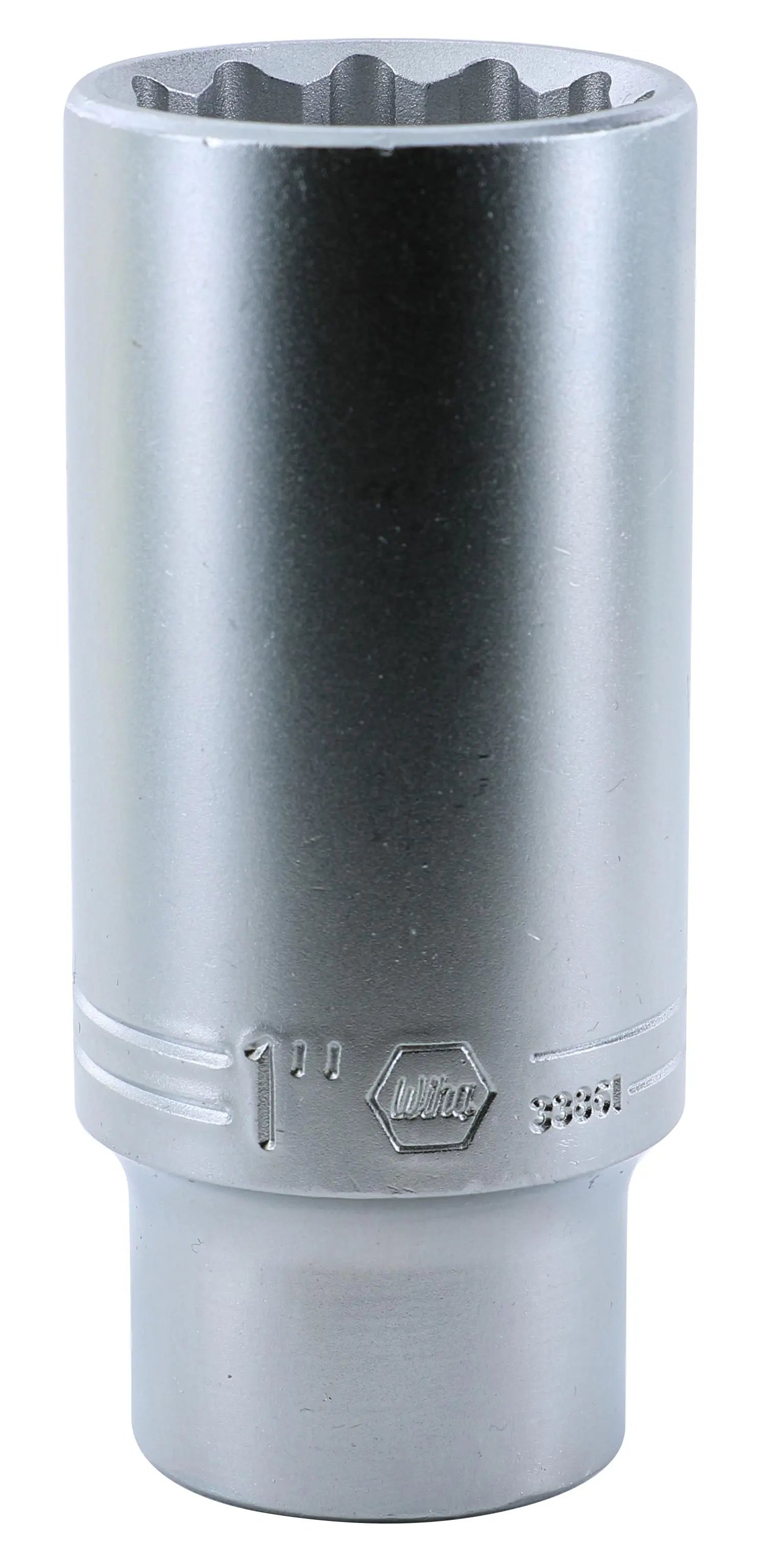 Wiha 33861, 1/2" Drive Deep Socket, 12 Point, 1" Wiha