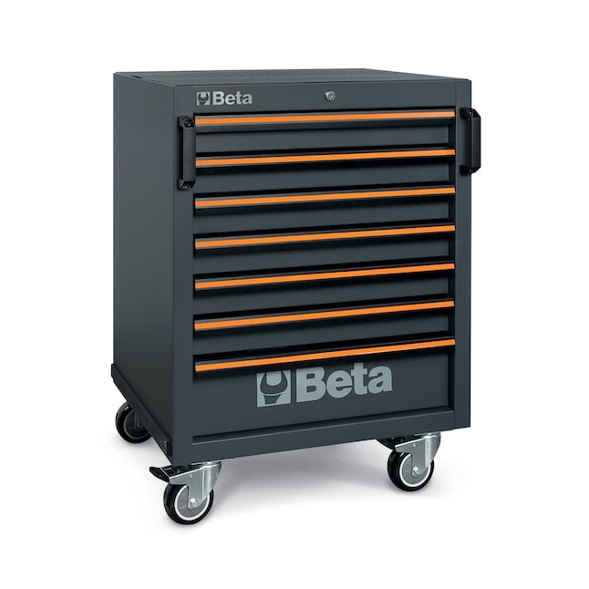 Beta Tools C45PROX+MA Garage Tool Storage Cabinet System with Stainless Steel Coated Worktop, 116.34 in L x 19.49 in D x 78.74 in H - BT 045001997