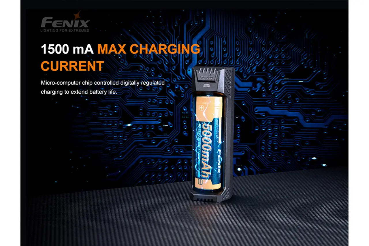 Fenix V2.0 Single Bay Smart Battery Charger - F FX-AREX1-V2 Fenix
