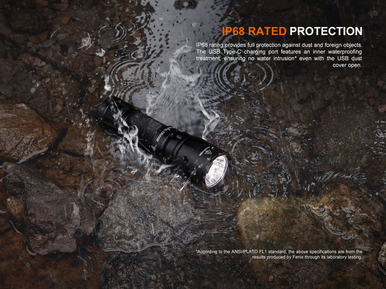 Fenix 1000 Lumen Mini Rechargeable Flashlight - F FX-TK05R Fenix