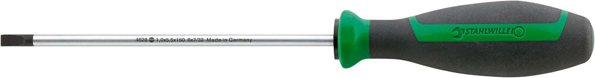 Stahlwille 3C Drall Electrician's Slotted Screwdriver, Size 4, 0.8 x 4 x 125mm - ST 46283040 Stahlwille