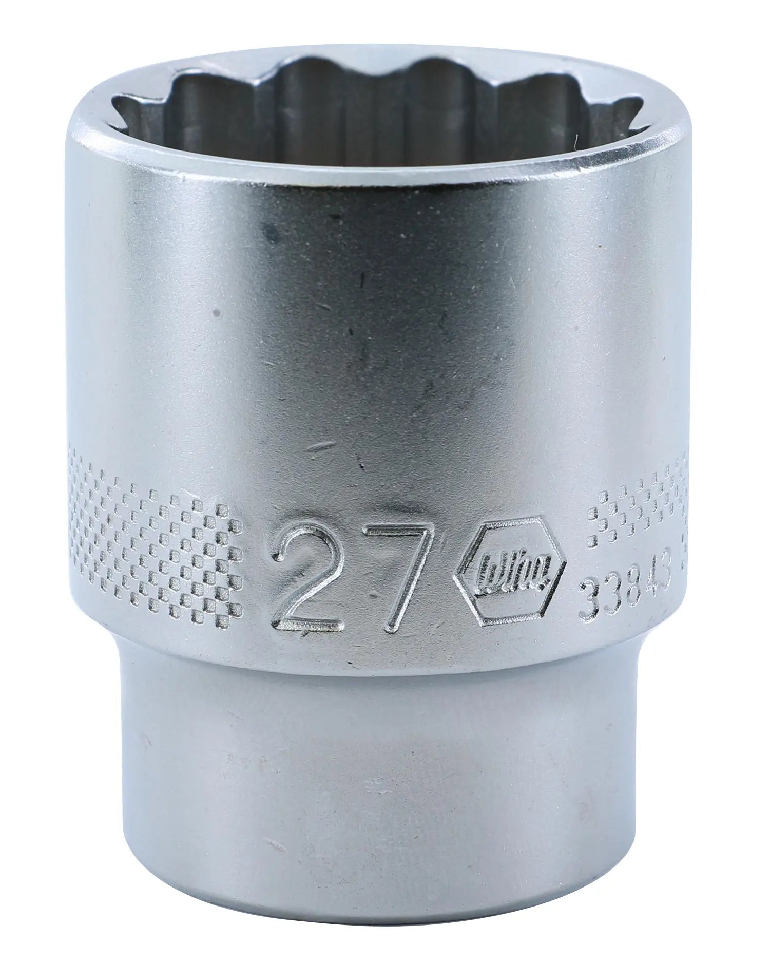 Wiha 33843, 1/2" Drive Socket, 12 Point, 27.0mm Wiha