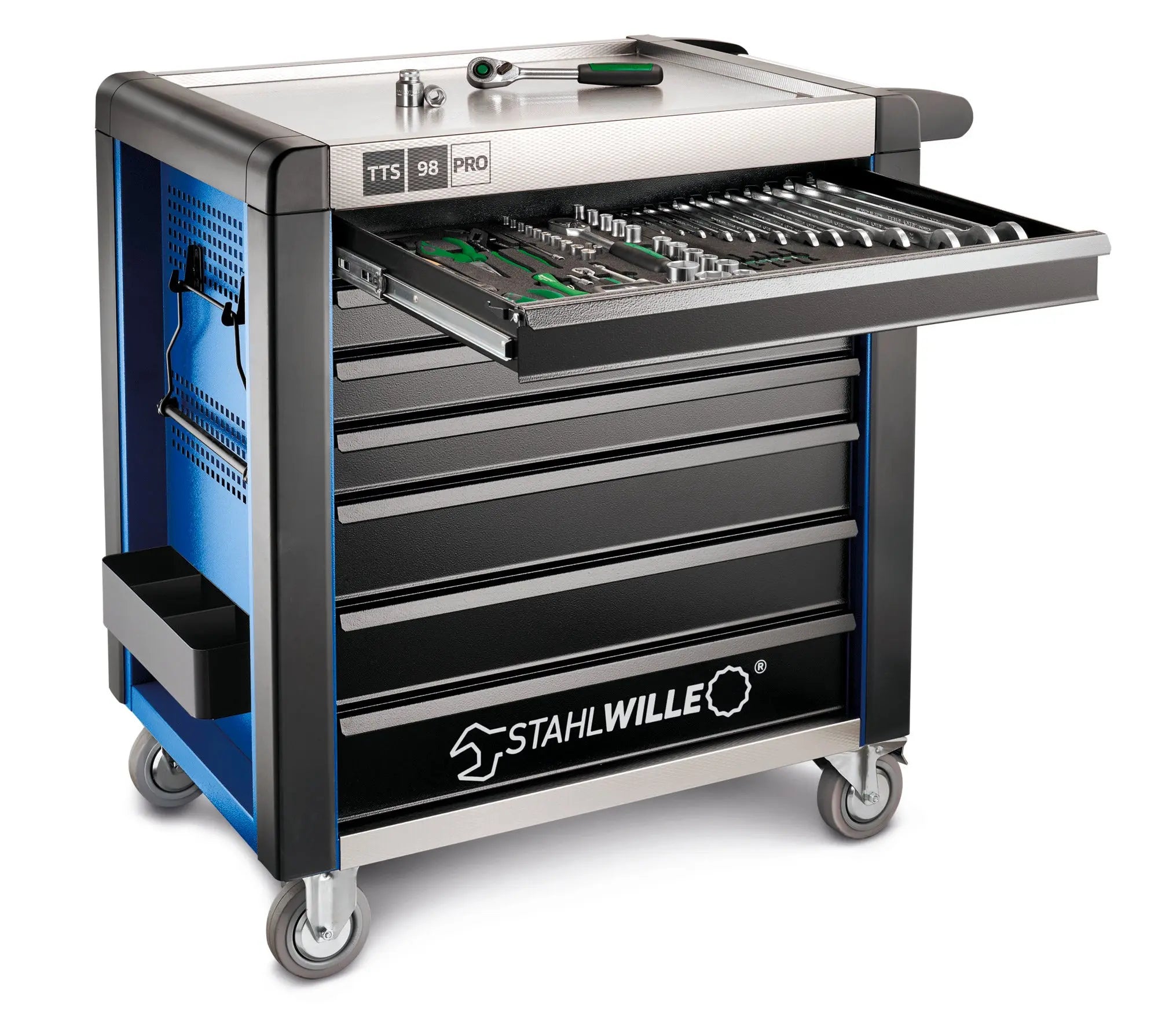 Stahlwille 7-Drawer Blue and Black Tool Trolley - ST 81200170 Stahlwille
